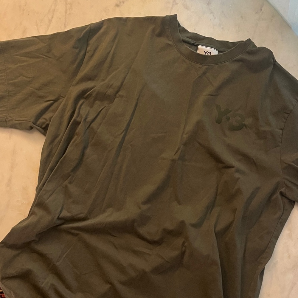 Y-3 Dark Green Short Sleeve Men's Tee